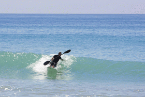 Riding high in the ocean. Photo: Travis Crouse