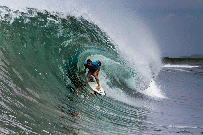 Kyle tubed in Mexico. Photo: Nelly
