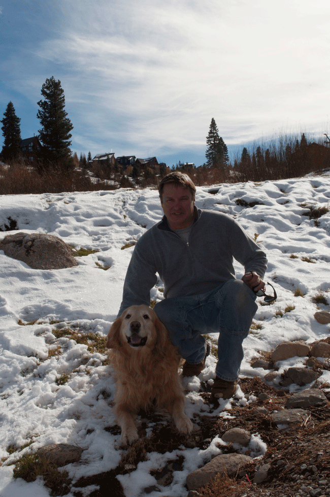 Ted Tank and patrol dog Tucker.  Photo: Tahoe Donner Association