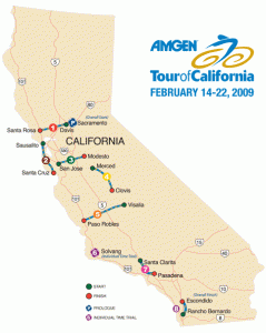 2010 Amgen Tour of California HOST CITIES AND TOP COMPETITORS ANNOUNCED VIA TWITTER