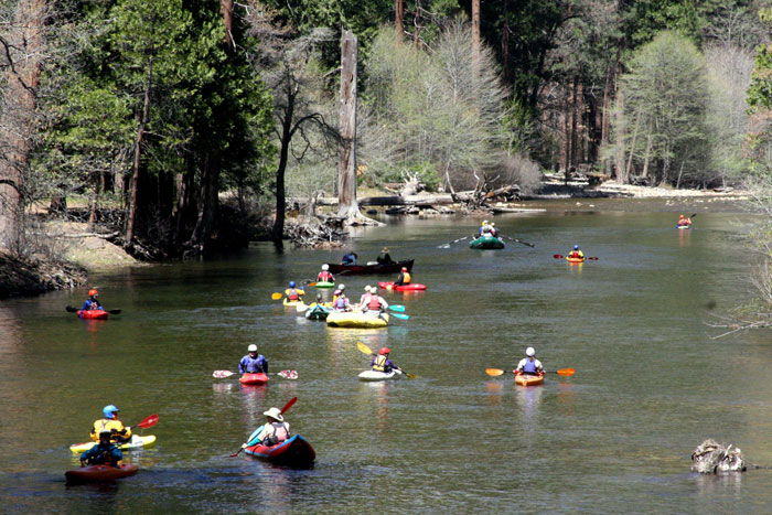 Paddlers on the Merced (Phil Boyer).