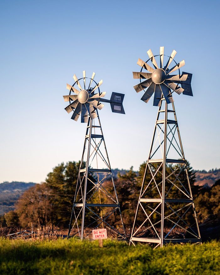 Anderson Valley Brewing Company’s windmills.  