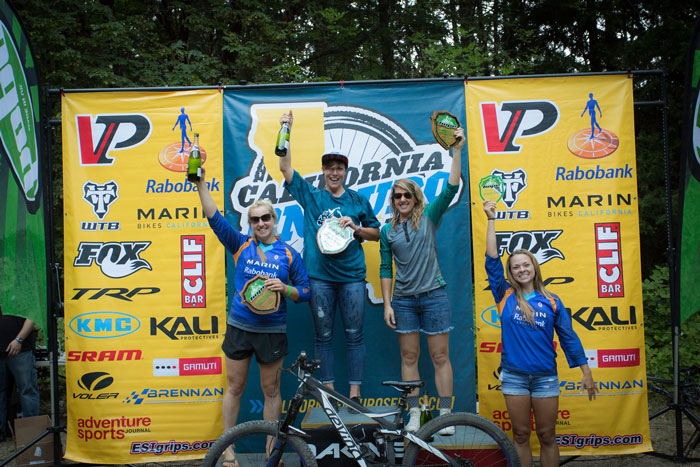 Pro Women's Podium - 1st place: Adele Mery 30:28.5, 2nd place: Kathy Pruitt 30.38.5, 3rd place: Amy Morrison 30:54.4, 4th place: Essence Barton 31:40.4, 5th place: Janea Perry 32:03.8