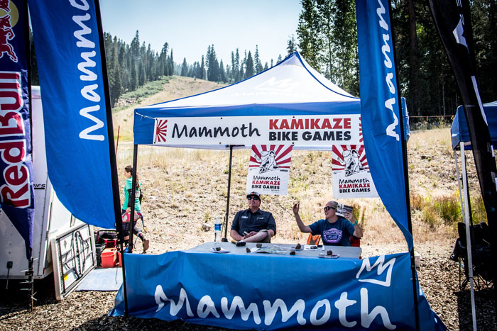 The folks from Mammoth Mountain were out promoting the final round of the Golden Tour and the Kamikaze Bike Games.