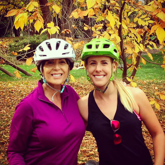 Out for an fall pedal with Mom (Papa Gregg).