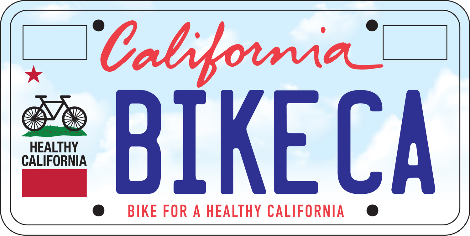 CA Bike Plate