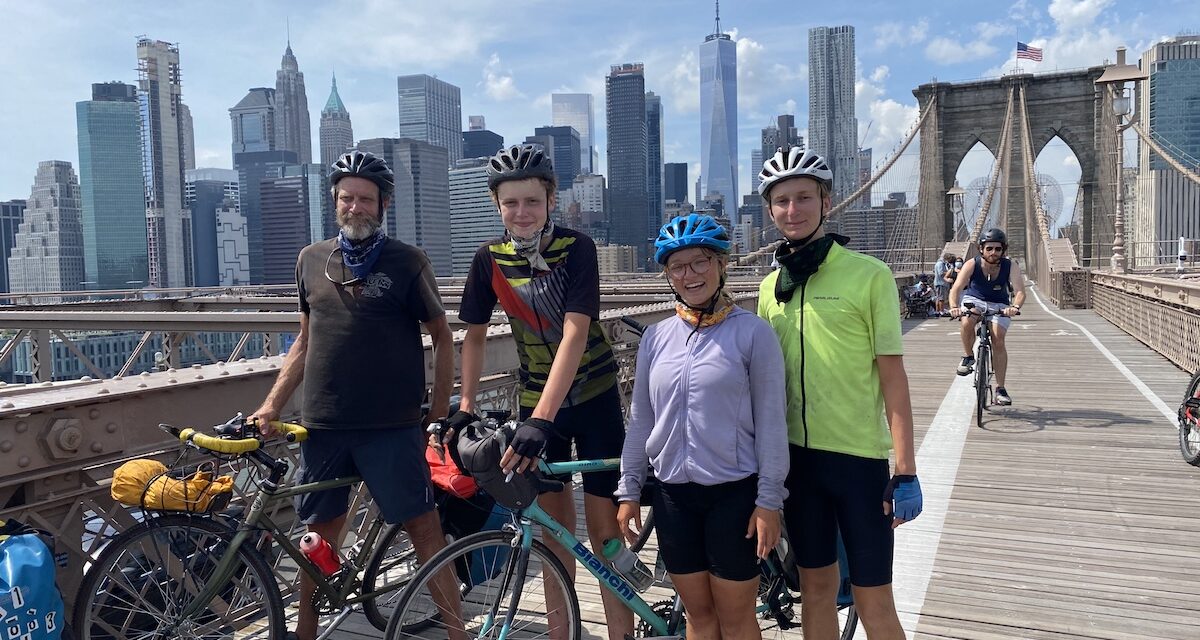 Cyclists complete cross-country excursion