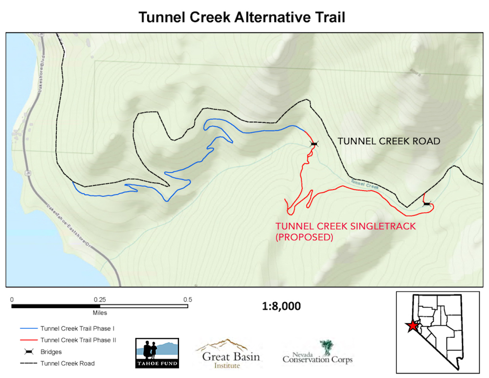 Tunnel Creek Project map