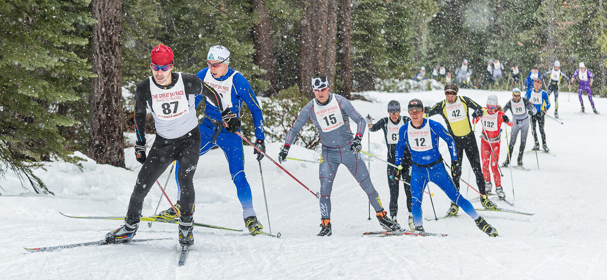 Great Race Cross Country Skiers. Photo by Troy Corliss