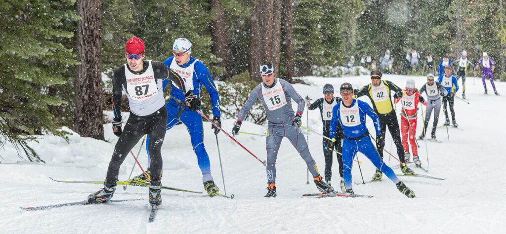 Skiers at the Great Ski Race. 