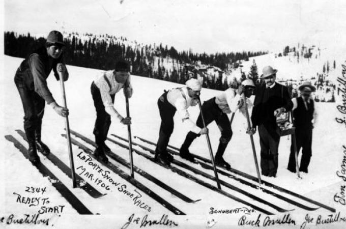 March 1906 "Snow Shoe" races at la porte, CA. 