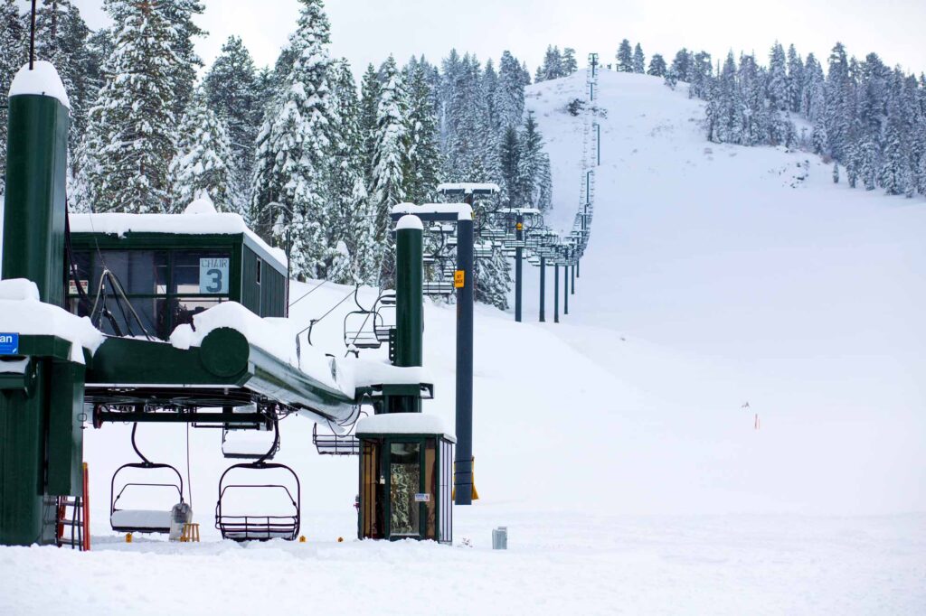 Photo of lift at Dodge Ridge with a lot of snow