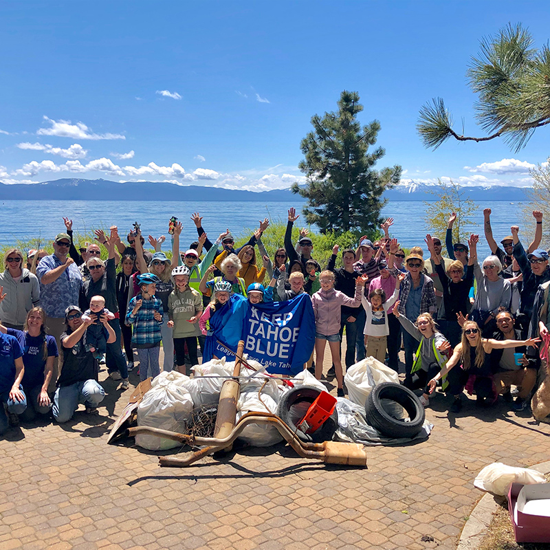 Photo of Labor Day Cleanup Volunteers at Lake Tahoe