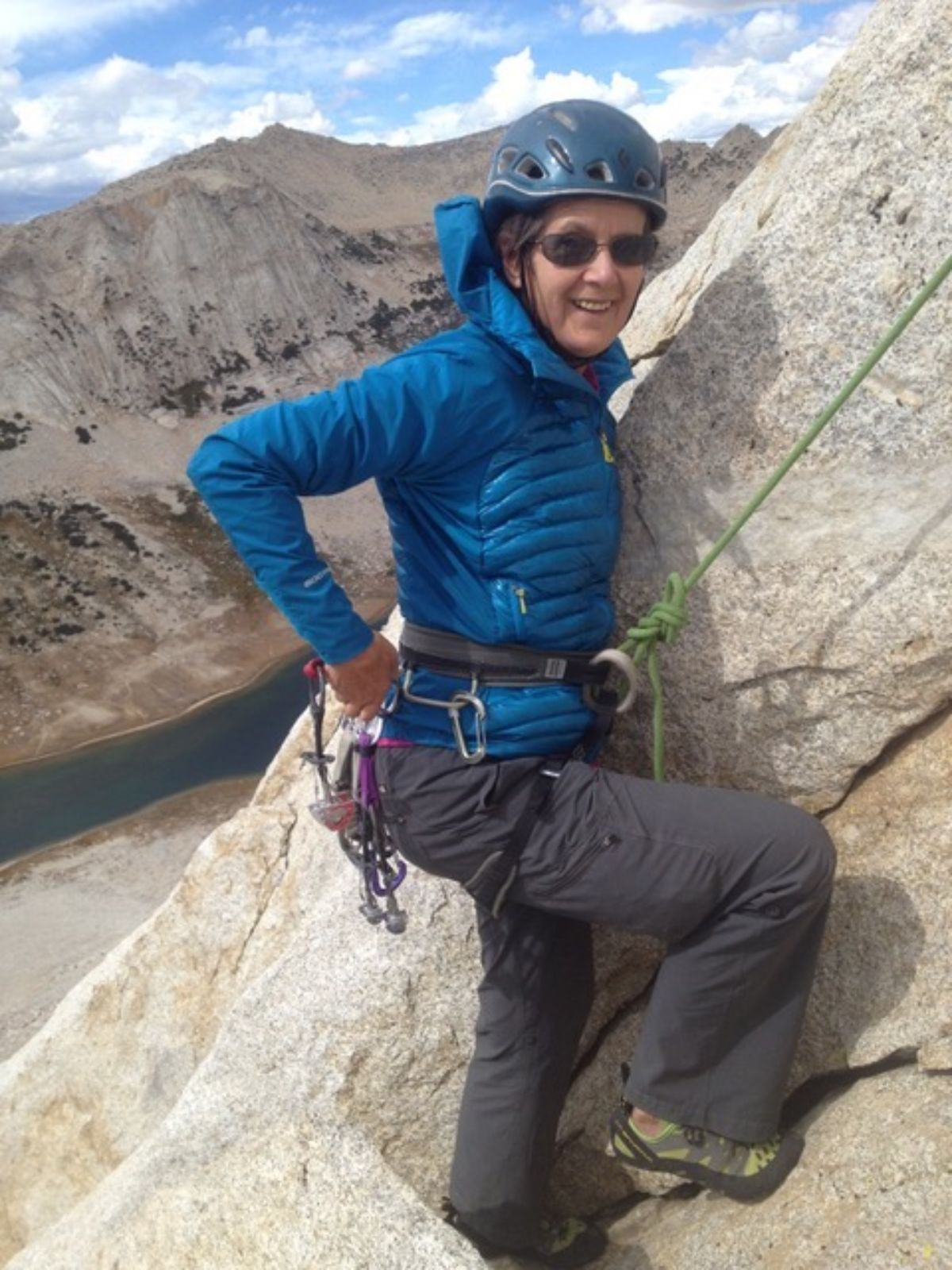 wolownick enjoying a beautiful day on mount conness in the sierra nevada range