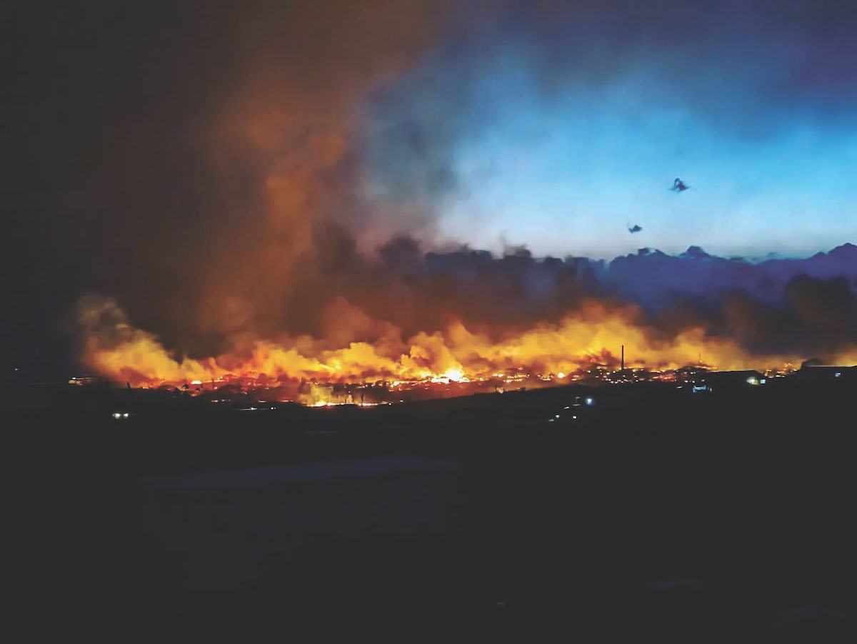 Photo of Maui fire